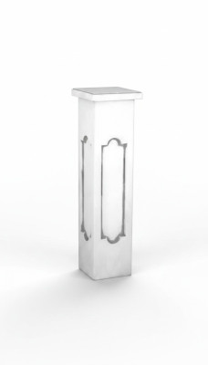 Decoración de columna estilo antiguo romano pedestal de soporte romano