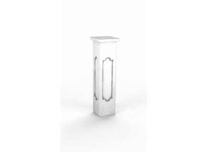 Decoración de columna estilo antiguo romano pedestal de soporte romano