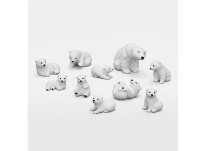 Decoración de jardín Estatua de oso polar Escultura Figuras Esculturas Diseñador