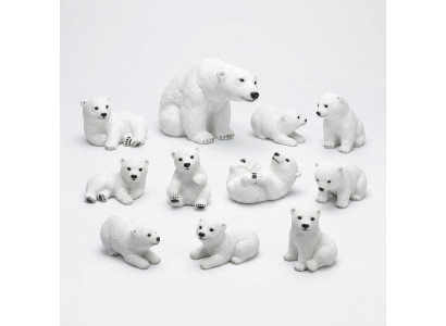 Figura de oso polar de 21 cm Estatua Oso Jardín Decoración Figuras Estatuas decorativas