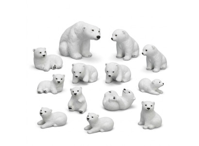 Figura de oso polar de 18 cm Estatua Oso Decoración de jardín Figuras Estatuas decorativas