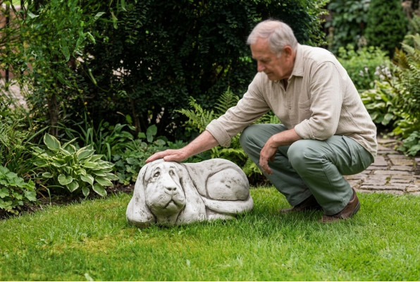 Estatua decorativa de perro de jardín Escultura Figuras Esculturas Figura de diseñador