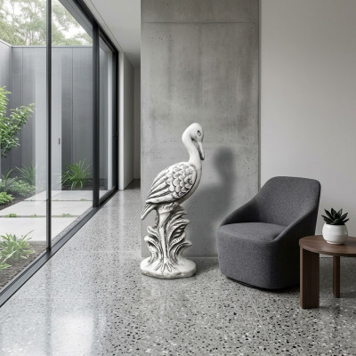 Decoración de jardín Grulla Terraza Figuras de piedra Figura Estatua Escultura