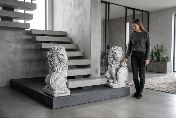 Decoración de jardín Estatua de león Escultura de naturaleza Figuras Esculturas Diseñador