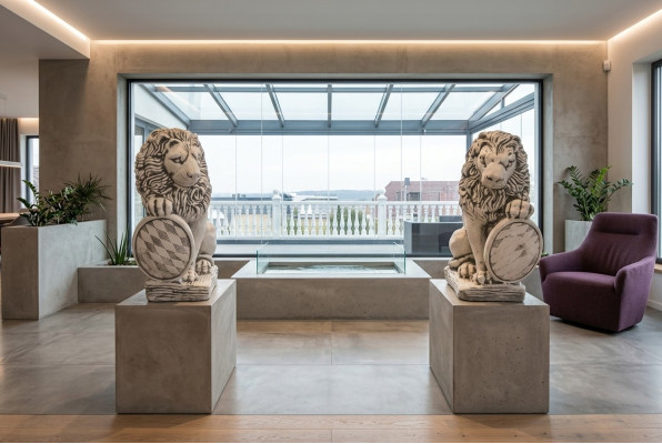 Decoración de jardín Estatua de león Escultura de naturaleza Figuras Esculturas Diseñador