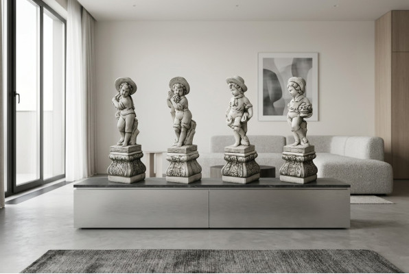 Base de 27 cm para escultura de diseño figura estatua figuras de jardín estatuas