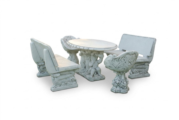 Sillas Silla Butaca Jardín Muebles Trono Piedra Figura Estatua Estilo Antiguo