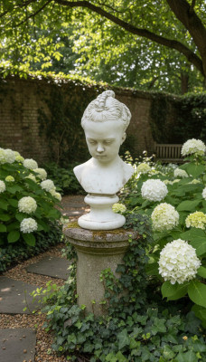 Busto de niño estilo antiguo antigüedad 43cm escultura de piedra figura escultura esculturas
