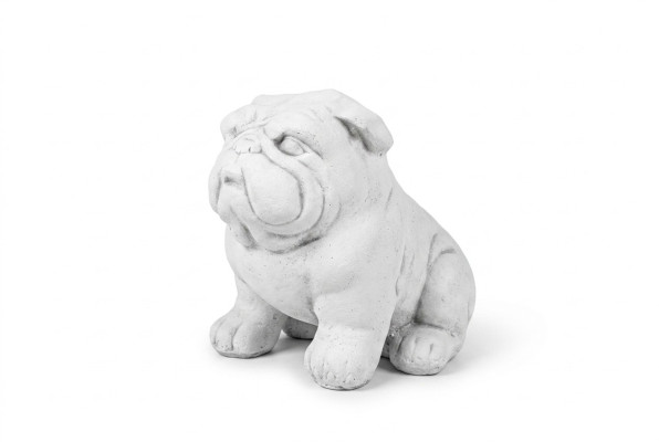 Decoración de jardín Figura de perro Terraza Figuras de piedra Figura decorativa Blanca Estatua