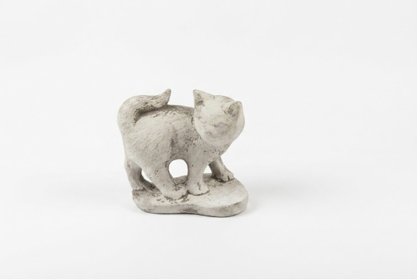 Decoración de jardín Gato Terraza Figuras de piedra Figura Decorativa Estatua Escultura 494