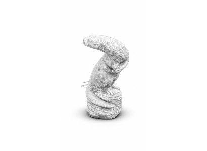 Decoración de jardín Hurón Terraza Figuras de piedra Figura Decorativa