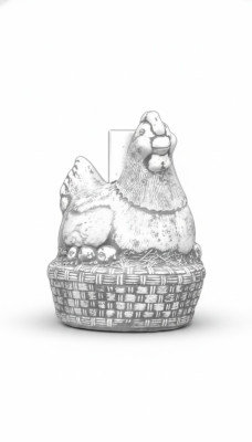 Pollitos Gallina Jardín Figura Estatua Figuras Estatuas Escultura Decoración