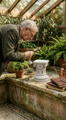Columna Figura Escultura Antiguo Figuras Estatua Diseño de columnas Decoración de jardín