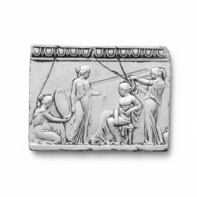 Alivio de arte antiguo para mujeres, relieve de pared, imagen de pared, imágenes de piedra, placa