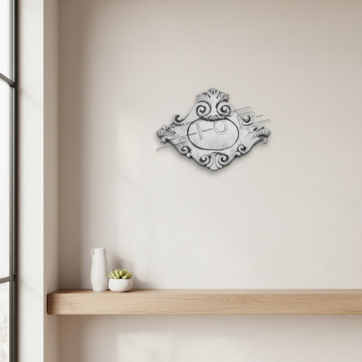 Relieve de pared Placa de piedra Imagen Ángel Relieve antiguo Blanco Imágenes Moldeado de piedra Pared