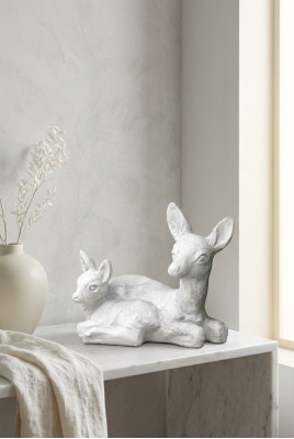 Decoración de jardín Bambi Terraza Figuras de piedra Figura Estatua decorativa