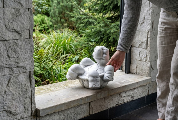 Jardín Tortuga Decoración Figura Terraza S103100 Estatua