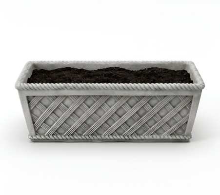 Macetas Caja Maceta Flores Maceteros Decorativos XXL Cemento Jardín Terraza
