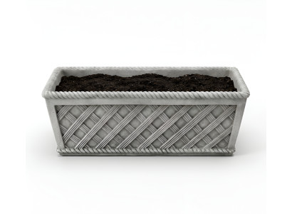 Macetas Caja Maceta Flores Maceteros Decorativos XXL Cemento Jardín Terraza