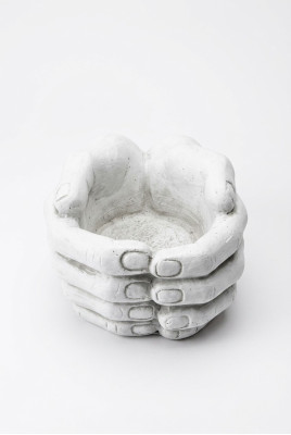 Diseño Maceta Florero Cubo Recipiente Macetas Figura Decoración Manos Escultura