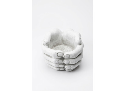 Diseño Maceta Florero Cubo Recipiente Macetas Figura Decoración Manos Escultura