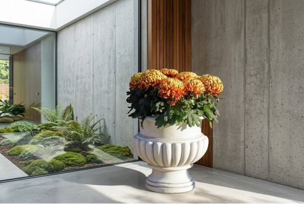 Macetas decorativas macetas macetas XXL de concreto para jardín y terraza.