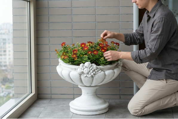 Macetas Caja Maceta Flores Macetas XXL Jardín Hormigón Terraza Decorativo