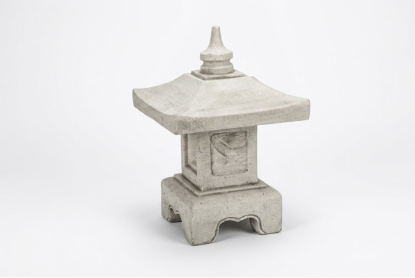 Feng Shui, figura de jardín, escultura, diseño de decoración de jardín de concreto de piedra de Japón figura de casa.