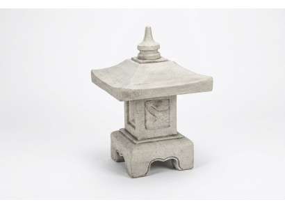 Feng Shui, figura de jardín, escultura, diseño de decoración de jardín de concreto de piedra de Japón figura de casa.