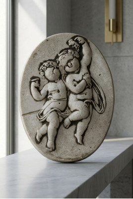 Relieve de pared, placa de piedra, imagen de los aztecas, ángel Antil, imágenes de relieve, mortero de piedra.
