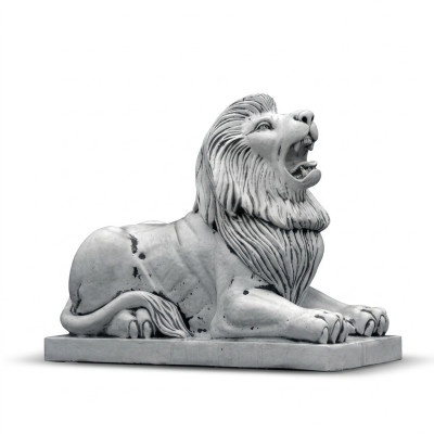 Figura de león XXL para decoración de jardín, terraza, piedra, escultura.