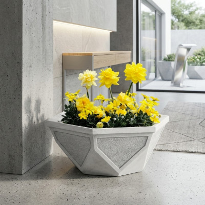Maceta de flores Natural Jarrón de jardín Decoración Macetas Figura Floreros