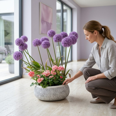 Maceta de flores natural para plantas, decoración de jardín, jarrones, figuras, macetas de flores.