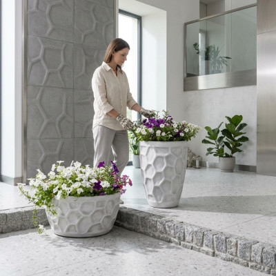 Maceta de flores natural decorativa para plantas jardín figura vasos macetas de flores.