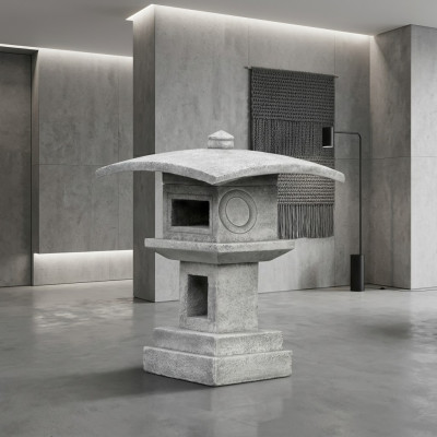 Jardín japonés decoración de casa estatua figuras naturaleza figura blanca estatuas