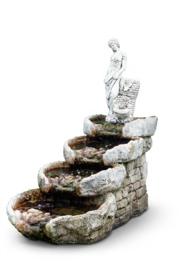 Maceta de flores natural, maceta de planta, decoración de jardín, jarrones, macetas, figura.