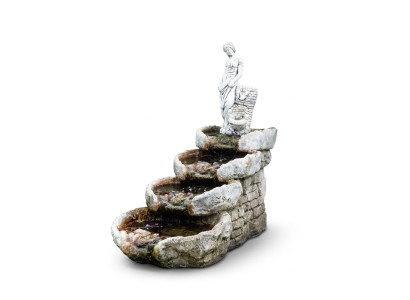 Maceta de flores natural, maceta de planta, decoración de jardín, jarrones, macetas, figura.