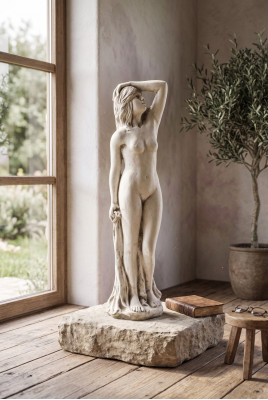 Mujer 98cm Escultura Diseño Figura Estatua Jardín Figuras Estatuas