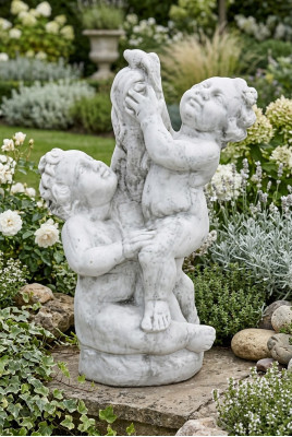Figura Escultura Niños ángel Esculturas Diseñador Jardín Figuras