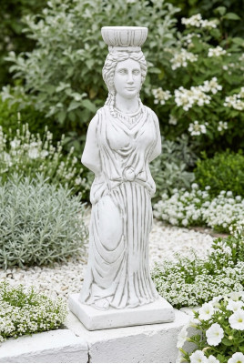 Señora escultura de diseño de 93 cm, estatua de figuras de jardín estatuas.