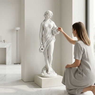 Fuente Estanque Figura Eva Estatua Figuras Esculturas Estatuas Escultura