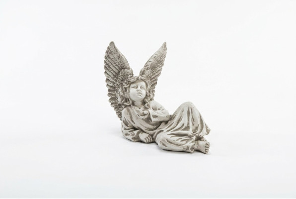 Escultura de ángel de 27 cm, figura de diseño estatua figuras de jardín decorativas estatuas