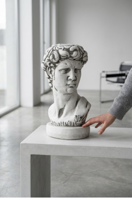 Adam Busto Escultura Diseño Figura Estatua Jardín Figuras Estatuas