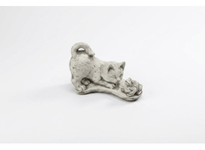Decoración de jardín Estatua de gato Escultura Figuras Blanco Diseño de esculturas