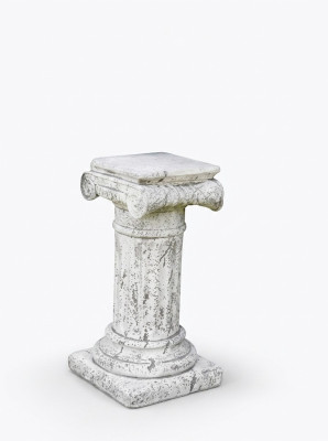 Decoración Columna Columnas Piedra Estilo Antiguo Decoración Romana Blanco Soporte Base