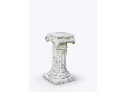 Decoración Columna Columnas Piedra Estilo Antiguo Decoración Romana Blanco Soporte Base