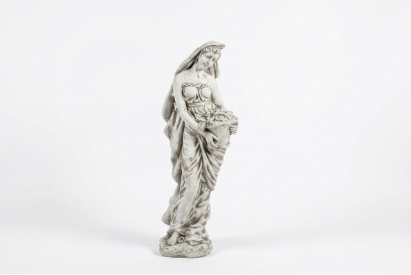 Decoración figurativa de mujer para jardín, figuras de diseño escultural.