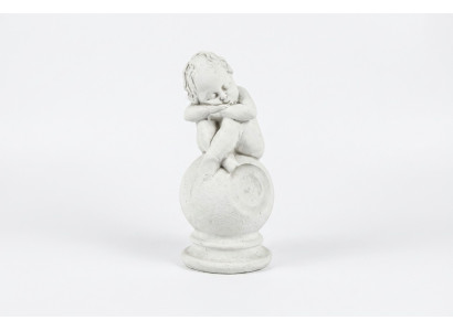 Adorno de tumba de piedra para tumba, figura de ángel, escultura decorativa divina sagrada.