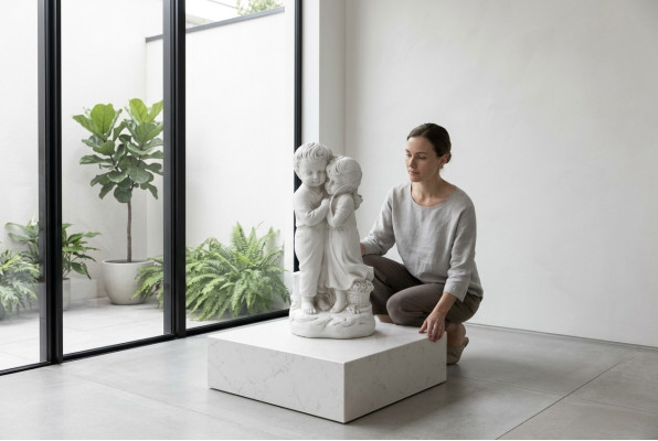 Tipo 40cm Escultura Diseño Figura Estatua Jardín Figuras Estatuas