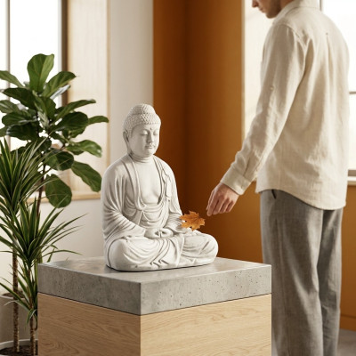 Estatua de Buda Malasia Figura de Jardín Figuras Estatuas Escultura Esculturas